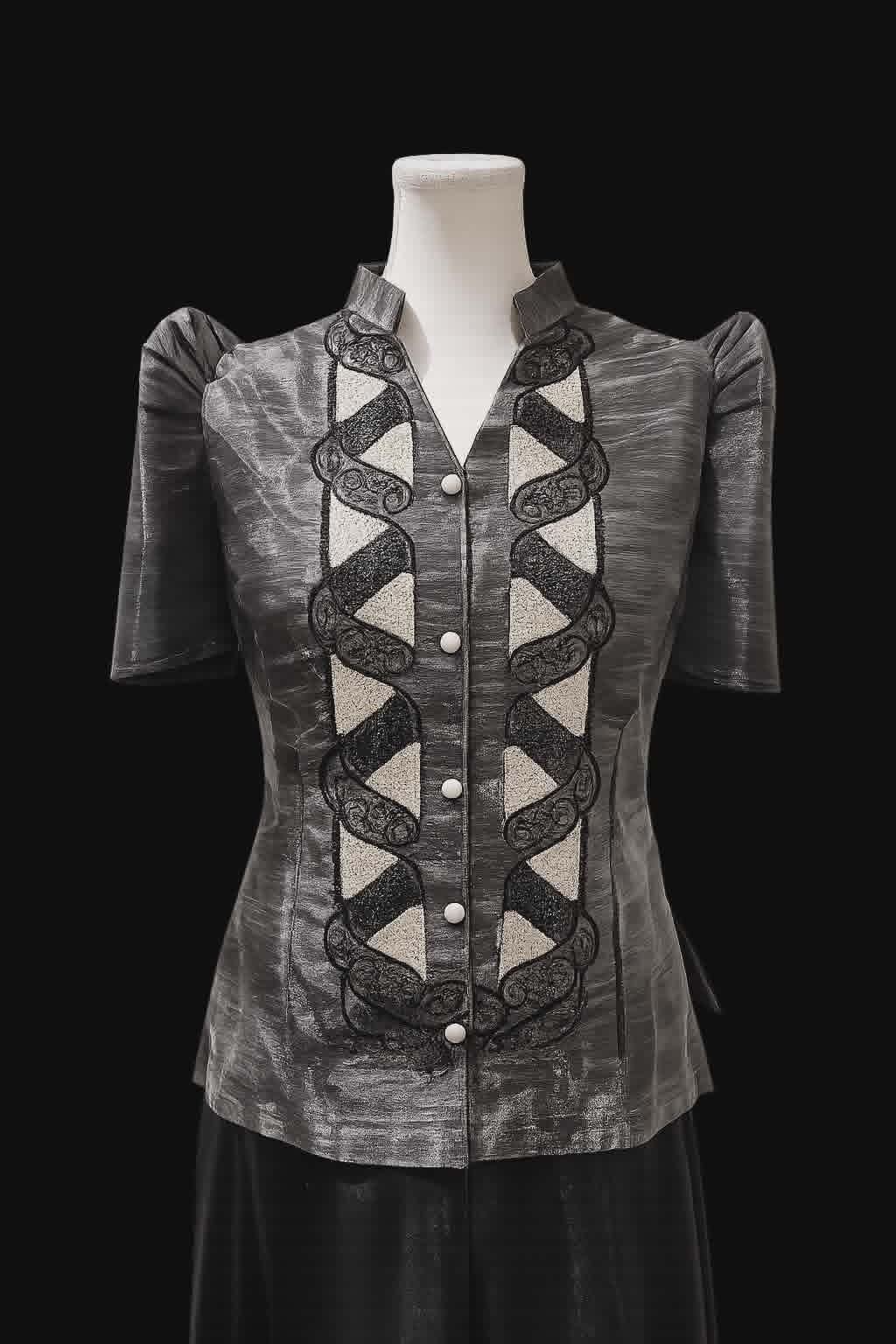 Midnight Shimmer Embroidered Bolero