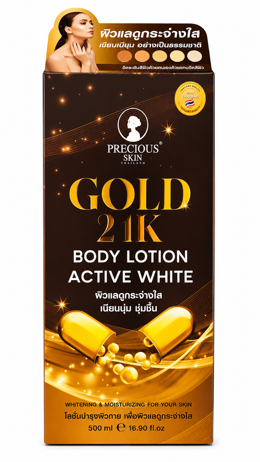Precious Skin Gold 24K Body Lotion Active White 500ml