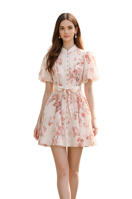 Blush Floral Dress