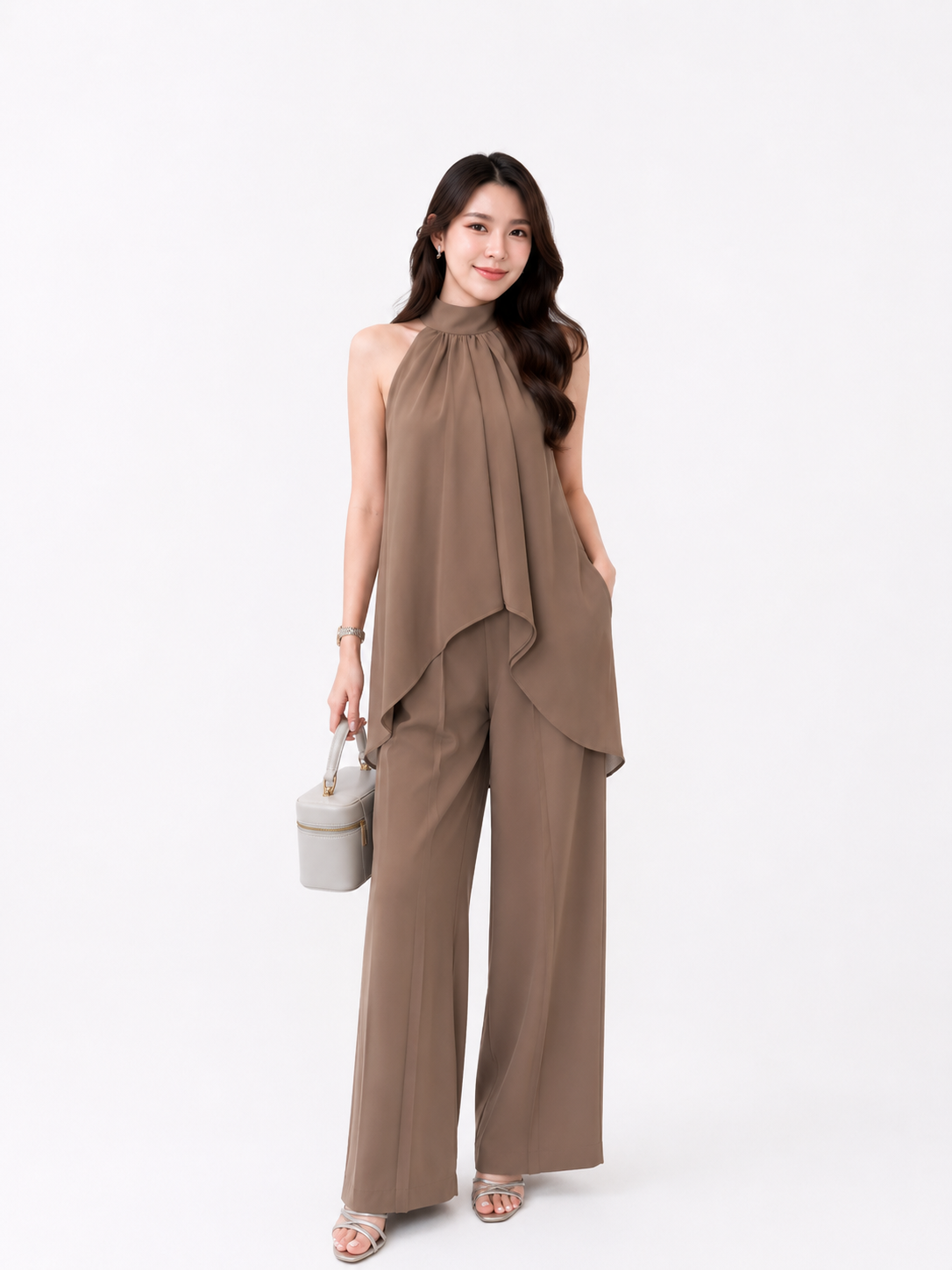 Halter Neck Wide Leg Co-ord Set