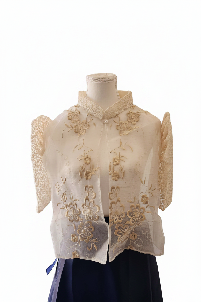 Floral Embroidered Blouse – No Background